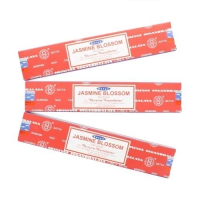 Image of Satya Nag Champa Jasmine Blossom Incense Sticks 3 Packs by