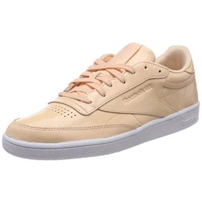 Image of Reebok Classic Club C85 Patent Womens Girls Pink Leather (archived) Size UK 6
