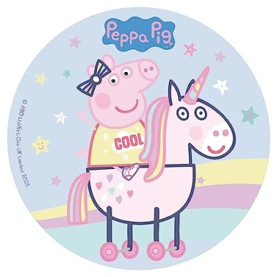 Image of Dekora Peppa Pig Birthday Cake Decoration, 20 cm, Multicoloured (160131)