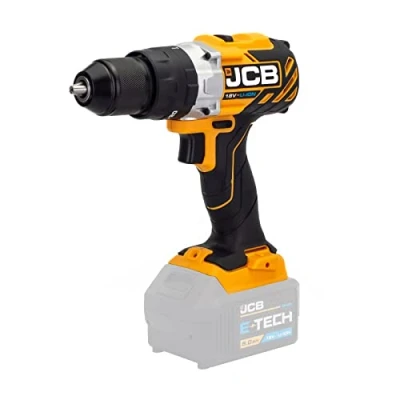 Image of JCB 18V Brushless Cordless Combi Drill, Bare Unit, Variable Speed, Torque Control &amp; LED Light, Belt Clip, 20 + 3 Position 13 mm Keyless Chuck Year Warranty
