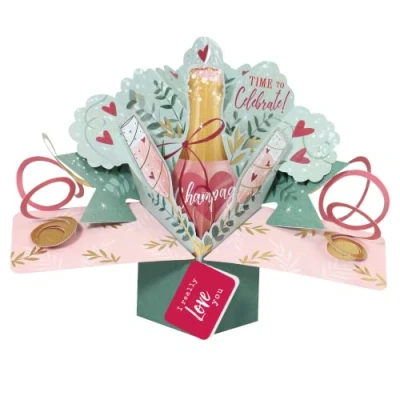 Image of Pop Up Time To Celebrate I Really Love You Greeting Card Suit Any Occasion POP203V12