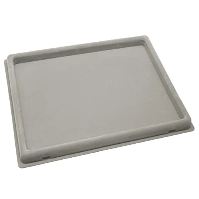 Image of Beadsmith BMT11 1 Flocked Treasure Mat Tray with Clear Lid 14 inch x 11