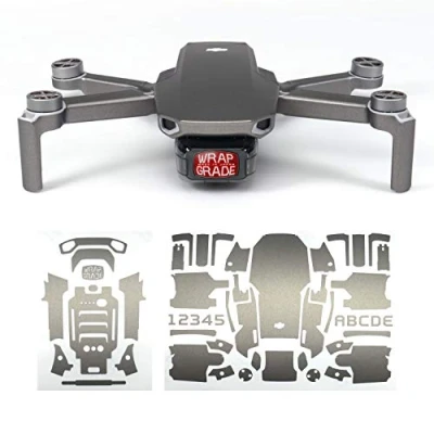 Image of Wrapgrade Skin Sticker compatible with DJI Mavic Mini (TITANIUM)