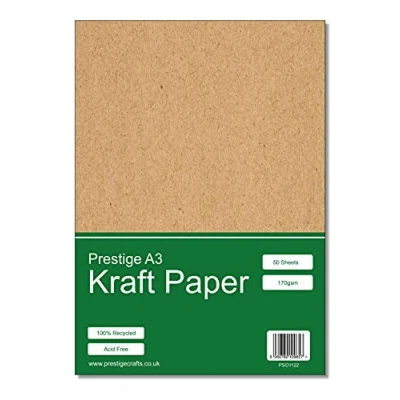 Image of Prestige Kraft Card A3 Recycled 170gsm 50 Sheets
