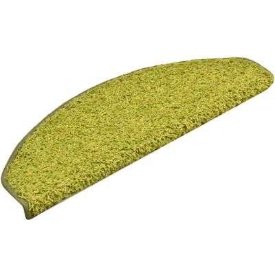 Image of vidaXL Stair Mats 30 pcs Green 65x21x4 cm