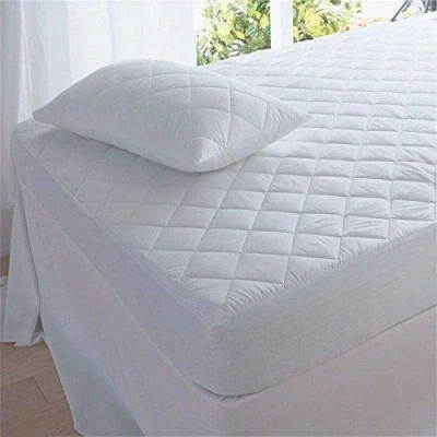 Image of GC Quilted Mattress Protectors Luxurious Super Soft Cosy Hypo Allergenic Breathable Non Noisy Fitted Style (4Feet Double)