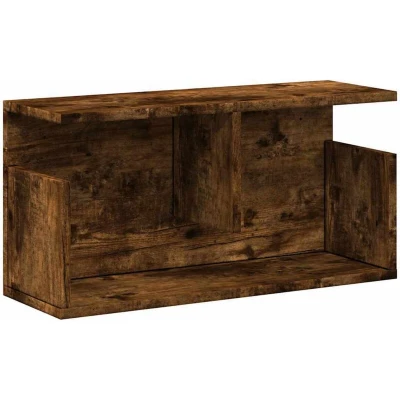 Image of vidaXL Wall Cabinet 60x20x30 cm Smoked Oak Engineered Wood