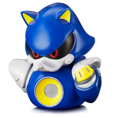 Image of TUBBZ First Edition Metal Sonic Collectable Vinyl Rubber Duck Figure Official The Hedgehog Merchandise Retro Video Games, Movies &amp; TV