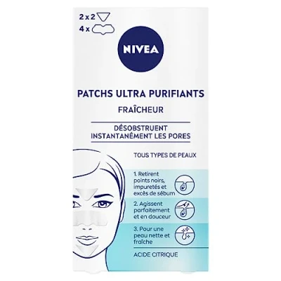 Image of NIVEA Ultra Purifying Freshness Patches (1 x 6 Patches), Citric Acid Enriched Anti Blackheads &amp; Impurities, Cleansing for All Skin Types