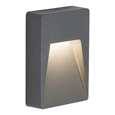 Image of KnightsBridge 230V IP54 2W LED Guide Light Anthracite