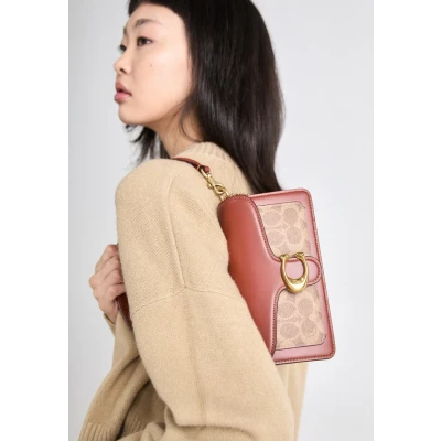 Image of Coach Tabby 20 Signature Leather Shoulder Bag
