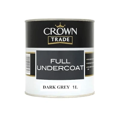 Image of Crown Trade Full Undercoat Dark Grey 1 Litre