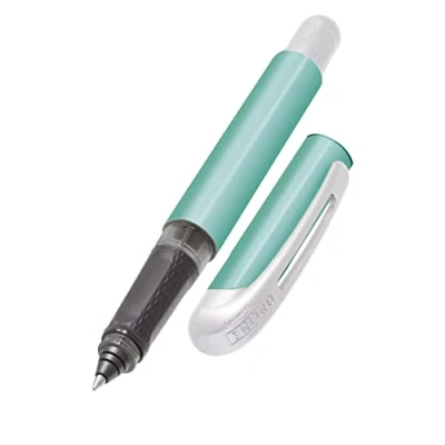 Image of Calligraphy fountain pen/Best writer ONLINE College Black iridium nib size 1,4 mm, ergonomic soft grip, for standard ink cartridges, refillable, ideal beginners/pupils/students