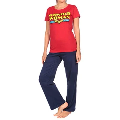 Image of DC Comics Womens Wonder Woman Pyjamas Red Medium