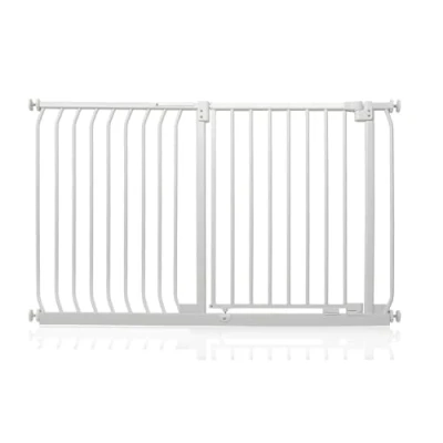 Image of Safetots Elite Pressure Safety Gate, 134cm 143cm, Matt White, Fit Stair Baby Gate for Doors Hallways and Spaces, Barrier, Easy Installation