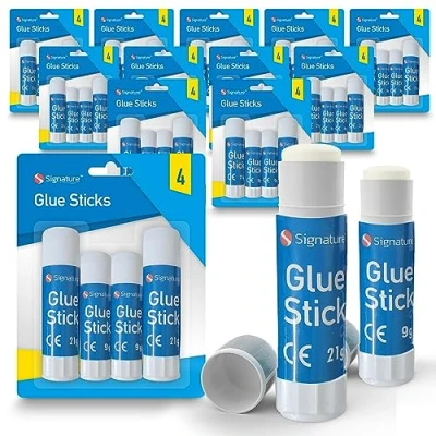 Image of 48pk Glue Sticks Multipack, Kids for School Paper Kids, Big Stick Pack, Large &amp; Mini Glue, Small Stick, Gluestick Bulk