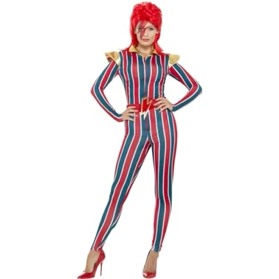 Image of Smiffys Miss Space Superstar Costume, L UK Size 16 18, Multi colour