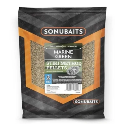 Image of Sonubaits Stiki Method Pellets 2mm X2 (Marine Green)