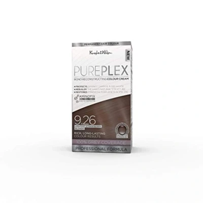 Image of Knight &amp; Wilson PurePlex Lightest Strawberry Blonde Permanent Hair Colour Dye. Protect, Restore and Nourish with Aminofix. 9.26 Blonde. 100% Grey Coverage.