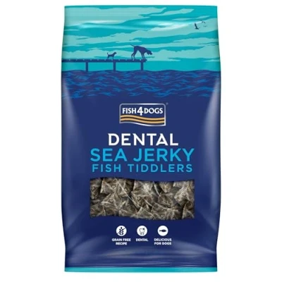 Image of Fish4Dogs Sea Jerky Tiddlers Low Calorie, Hypoallergenic Puppy Treat Baked Fish for Puppies Natural, Dental Skin (575g)