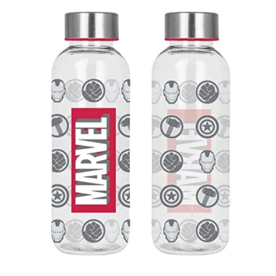Image of CERDÁ LIFE&#039;S LITTLE MOMENTS Tritan Water Bottle by The Avengers 850ml BPA and Phthalate Free Reusable with Drip Proof Aluminium Screw Cap Officially Licensed Marvel
