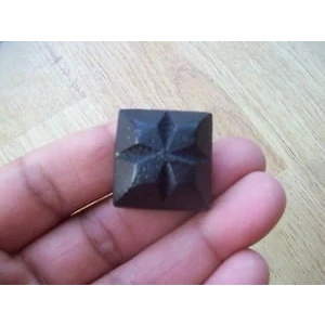 Image of Ironmongery World 10 x Black Antique 23mm Screw in Decorative Cast Iron Tudor Door Wood Studs