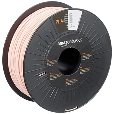 Image of Amazon Basics PLA 3D Printer Filament, 1.75mm, Pink, 1 kg Spool