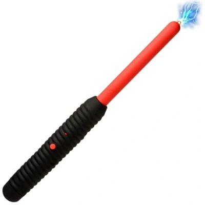 Image of MASTER SERIES Spark Rod Zapping Wand for Men, Women, &amp; Couples. Pinpoint E Stim, Shock Sensation with Intimidating Sound, Exciting Scene Play, Easy Grip Handle. 1 Piece, Black