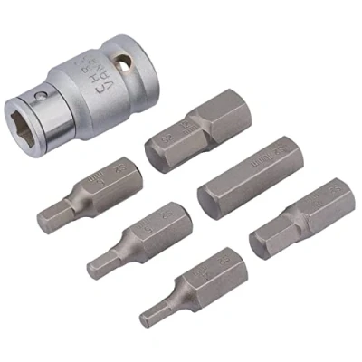 Image of Draper Metric Hexagon Bit Set, 1/2&quot; Sq. Dr. (7 Piece)