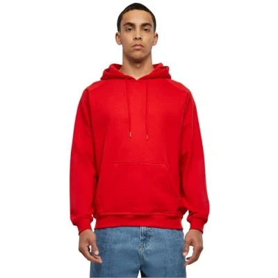 Image of Urban Classics Blank Hoody Hoodie, Men&#039;s, Size: 5XL, Red