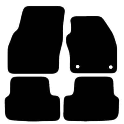 Image of Carsio Carpet Car Mats For Skoda Fabia 2021+ Onwards Tailored Fit Floor Mat Set Complete Accessory Black Custom Fitted All Weather, Anti Slip Backing &amp; Grey Trim