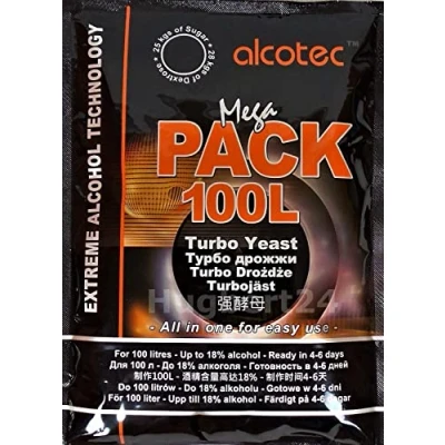Image of 1 x Alcotec Mega Pack 100L Turbo Yeast, Vodka Yeast for Mash