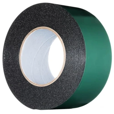Image of YoiYee 50mm x 10m Double Sided Foam Tape, Strong Sticky Adhesive Green Film Glazing PE Sponge Strip Mounting Black