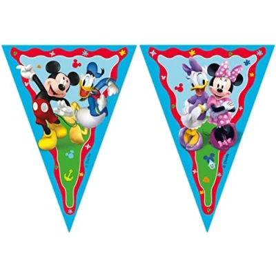 Image of Procos Folat 93826P FSC Mickey Mouse Bunting, 2.3 m, Multi Coloured