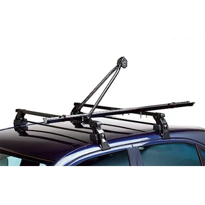 Image of Peruzzo Lucky Two Single Bike Carrier Roof Mounted Car Rack Bicycle Holder Black