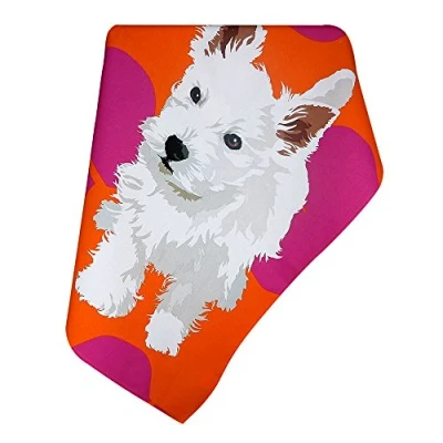 Image of Leslie Gerry Westie Dog Tea Towel