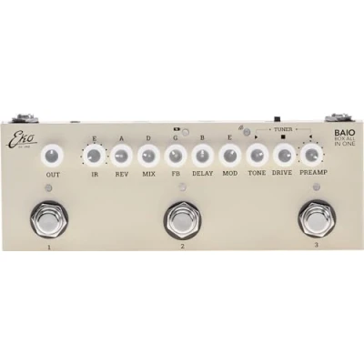 Image of EKO Guitars BAIO Multi Effects Pedal for Guitar with Integrated IR, 9 Types of Preamps, 8 Response Pulses, Included