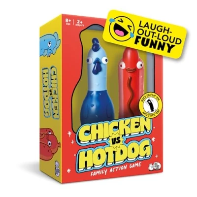 Image of Big Potato Chicken vs Hotdog: The Ultimate Challenge Party Game for Kids, Teens, Adults and Flipping Fun Families Best Christmas Board Games
