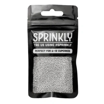 Image of SPRINKLY Glimmer 100&#039;s &amp; 1000&#039;s (No E171) Silver 30g
