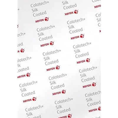 Image of Xerox Colotech+ Silk, Colour Laser Paper, White, 130 g/m², A4, semi Matte Painted on Both Sides, Pack of 500 Sheets, 003R91626