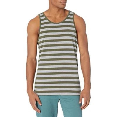 Image of Amazon Essentials Men&#039;s Regular Fit Vest, Dark Green/Light Grey Heather, XL