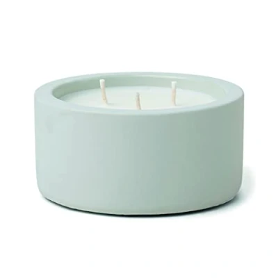 Image of Gentlemen&#039;s Hardware 3 Wick Candles Gift Boxed Scented Soy Wax Candle in Reusable Concrete Pot, 198g, Bourbon Cedar
