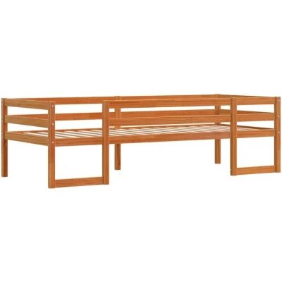 Image of vidaXL Kids&#039; Bed Frame without Mattress Wax Brown 80x200 cm