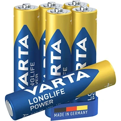 Image of VARTA Longlife Power AAA Alkaline battery Made in Germany ideal for toys, torches, controllers and other powered devices