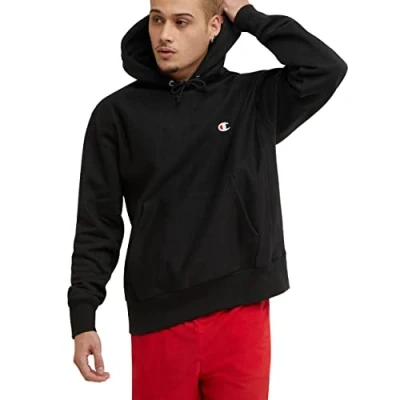Image of Champion Men&#039;s reverse Hoody, Black, L UK