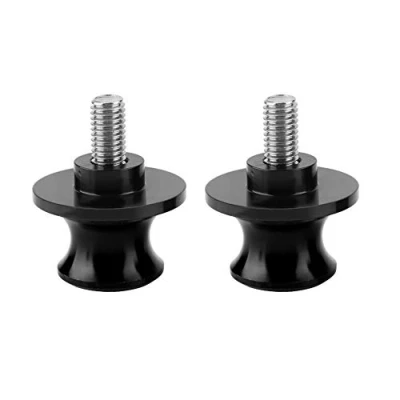 Image of For Paddock Stand Bobbins Triumph Motorcycle Swing Arm Sliders Spools 2Pcs 8Mm Cnc Rear Spool Swingarm &amp; Sliders(Black)