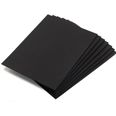 Image of A4 100% Recycled Black Coloured Thick Card 270gsm Pack of 25 Sheets by BCreative®