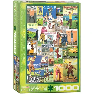 Image of Eurographics 6000 0933 Golf Around the World Puzzle, Various, 48 x 68 cm