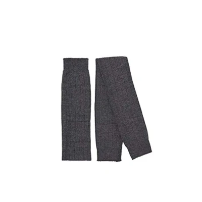 Image of ESPRIT Women&#039;s Rib W LW Wool Thick Patterned 1 Pair Leg Warmer, Grey (Asphalt Melange 3180), ONESIZE