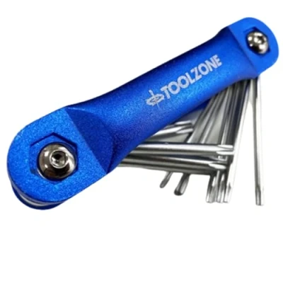 Image of Toolzone Folding Star Keys Aluminium Frame T6 T30